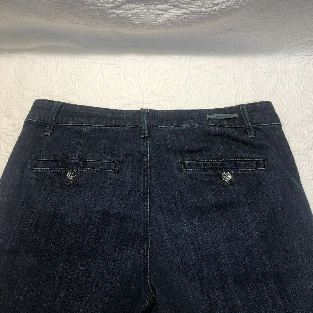Pilcro Anthropologie Jeans Flare Denim Raw Hem & Pockets Womens Size 29